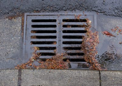 storm drain needs cleaning